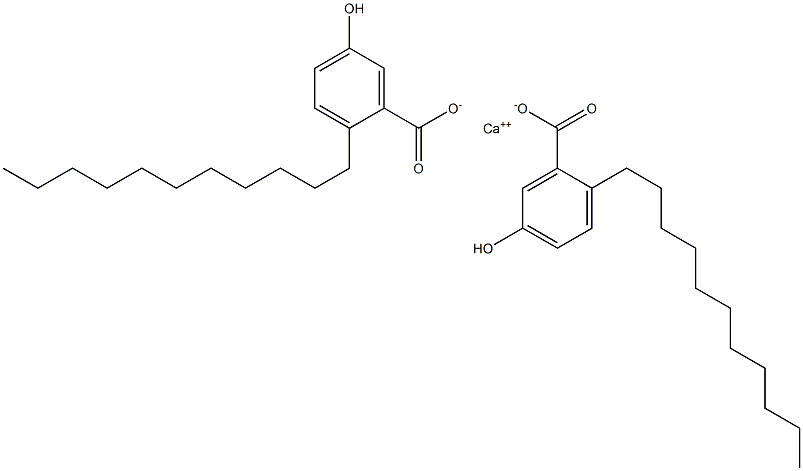 Bis(2-undecyl-5-hydroxybenzoic acid)calcium salt Struktur