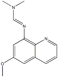 N1,N1-Dimethyl-N2-(6-methoxy-8-quinolinyl)formamidine Struktur