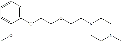 1-[2-[2-(2-Methoxyphenoxy)ethoxy]ethyl]-4-methylpiperazine Struktur