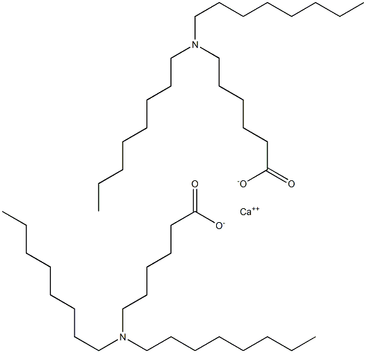 Bis[6-(dioctylamino)hexanoic acid]calcium salt Struktur