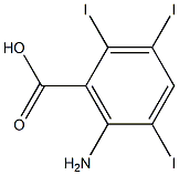 6-Amino-2,3,5-triiodobenzoic acid Struktur