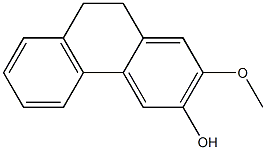 9,10-Dihydro-2-methoxyphenanthren-3-ol Struktur