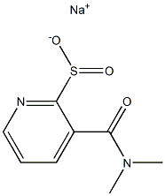 3-(N,N-Dimethylcarbamoyl)pyridine-2-sulfinic acid sodium salt Struktur