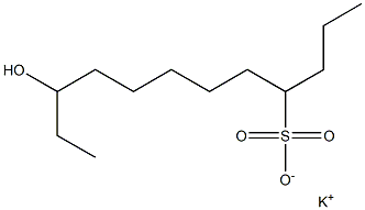 10-Hydroxydodecane-4-sulfonic acid potassium salt Struktur