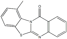 10-Methyl-12H-benzothiazolo[2,3-b]quinazolin-12-one Struktur