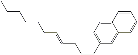 2-(4-Undecenyl)naphthalene Struktur