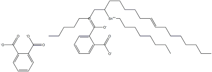 Bis[phthalic acid 1-(6-tetradecenyl)]dioctyltin(IV) salt Struktur