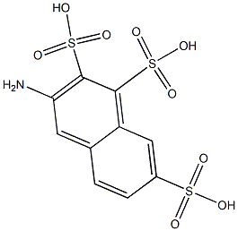 3-Amino-1,2,7-naphthalenetrisulfonic acid Struktur