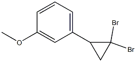 1-(3-Methoxyphenyl)-2,2-dibromocyclopropane Struktur