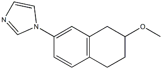 2-Methoxy-7-(1H-imidazol-1-yl)tetralin Struktur