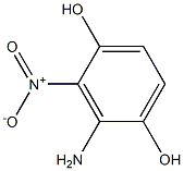 2-Amino-3-nitro-1,4-benzenediol Struktur