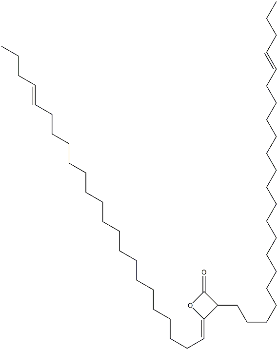 3-(18-Docosenyl)-4-(19-tricosen-1-ylidene)oxetan-2-one Struktur