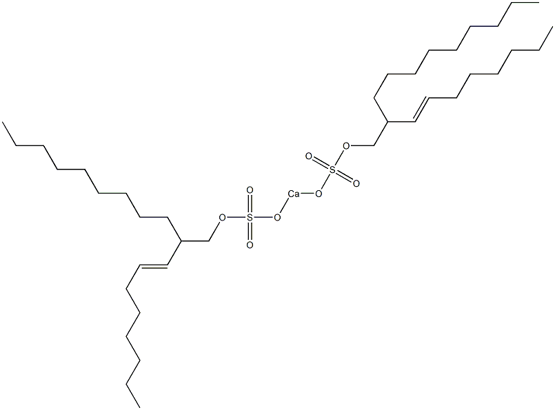 Bis[2-(1-octenyl)undecyloxysulfonyloxy]calcium Struktur