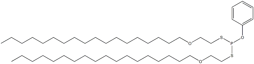 Dithiophosphorous acid S,S-bis[2-(octadecyloxy)ethyl]O-phenyl ester Struktur