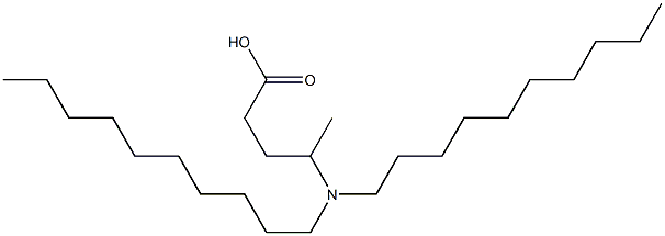 4-(Didecylamino)valeric acid Struktur