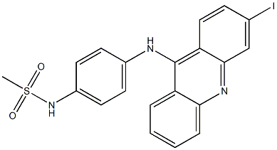 N-[4-[(3-Iodo-9-acridinyl)amino]phenyl]methanesulfonamide Struktur