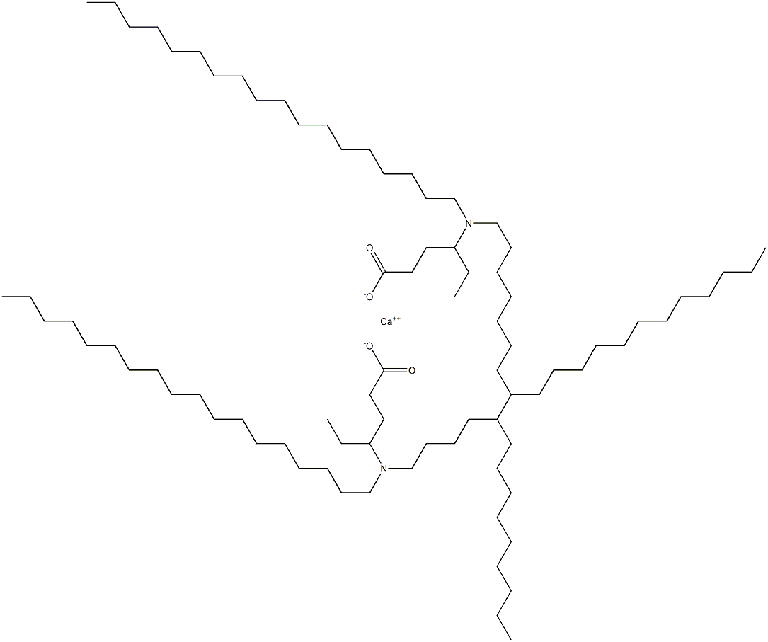 Bis[4-(dioctadecylamino)hexanoic acid]calcium salt Struktur