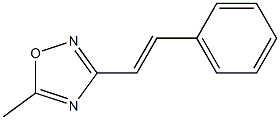 3-[(E)-Styryl]-5-methyl-1,2,4-oxadiazole Struktur