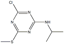 2-Chloro-4-(isopropylamino)-6-(methylthio)-1,3,5-triazine Struktur