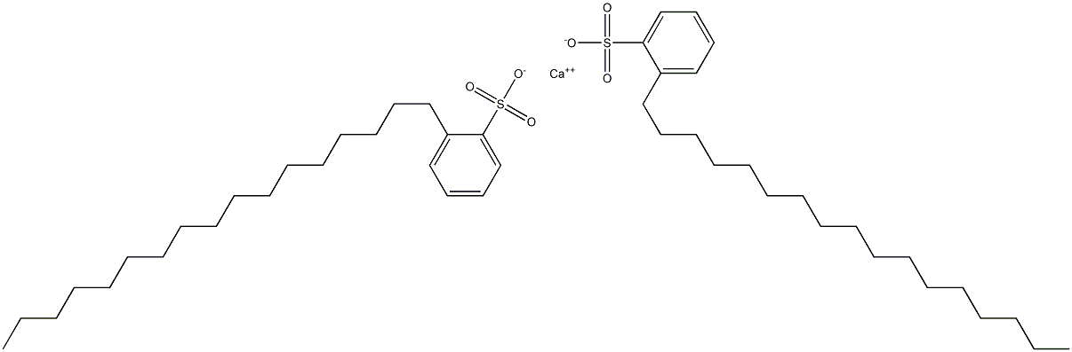 Bis(2-heptadecylbenzenesulfonic acid)calcium salt Struktur