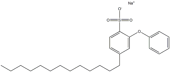 2-Phenoxy-4-tridecylbenzenesulfonic acid sodium salt Struktur