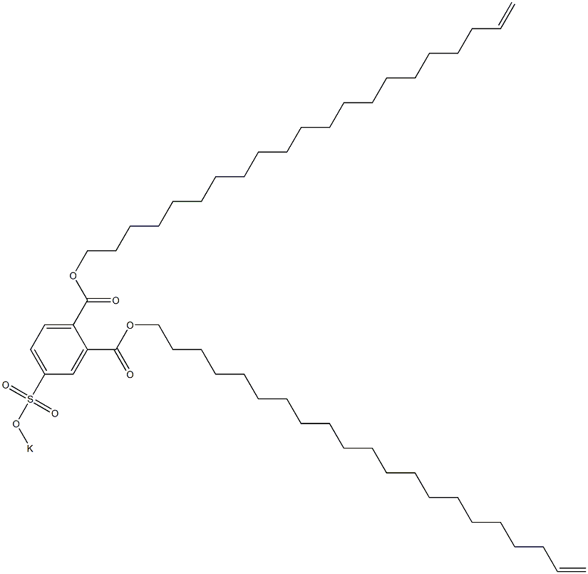 4-(Potassiosulfo)phthalic acid di(20-henicosenyl) ester Struktur