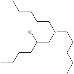 1-Dipentylamino-2-hexanol Struktur