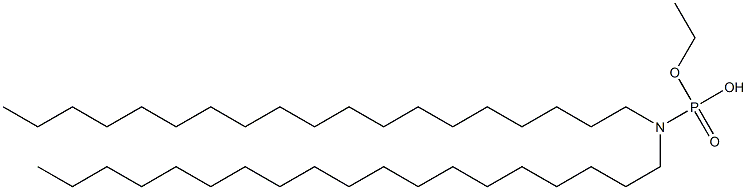 N,N-Dinonadecylamidophosphoric acid hydrogen ethyl ester Struktur