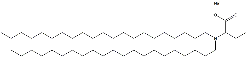 2-(Dihenicosylamino)butyric acid sodium salt Struktur