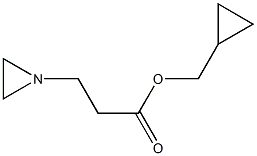 1-Aziridinepropionic acid cyclopropylmethyl ester Struktur