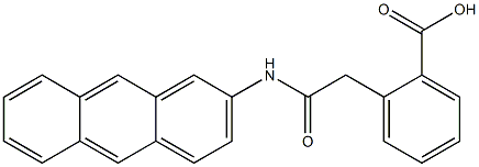 2-[2-[(Anthracen-2-yl)amino]-2-oxoethyl]benzoic acid Struktur