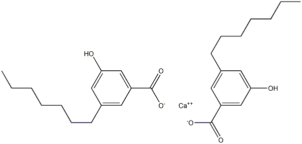 Bis(3-heptyl-5-hydroxybenzoic acid)calcium salt Struktur