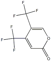 4,5-Bis(trifluoromethyl)-2H-pyran-2-one Struktur