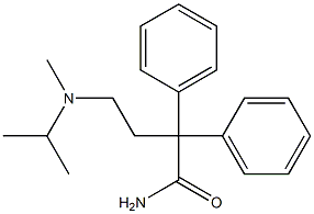 2,2-Diphenyl-4-(isopropylmethylamino)butyramide Struktur