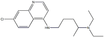 N-(7-Chloro-4-quinolinyl)-N',N'-diethyl-1,4-pentanediamine Struktur