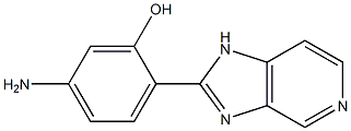 2-[1H-Imidazo[4,5-c]pyridin-2-yl]-5-aminophenol Struktur