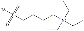 N,N,N-Triethyl-4-sulfonato-1-butanaminium Struktur