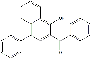 2-Benzoyl-4-phenyl-1-naphthol Struktur