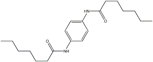 N,N'-Bis(1-oxoheptyl)-p-phenylenediamine Struktur