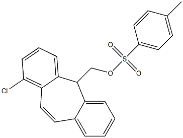 1-Chloro-5-[(p-toluenesulfonyloxy)methyl]-5H-dibenzo[a,d]cycloheptene Struktur