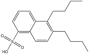 5,6-Dibutyl-1-naphthalenesulfonic acid Struktur