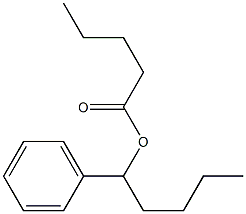 Pentanoic acid 1-phenylpentyl ester Struktur