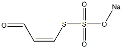 (Z)-3-(Sodiosulfothio)acrylaldehyde Struktur