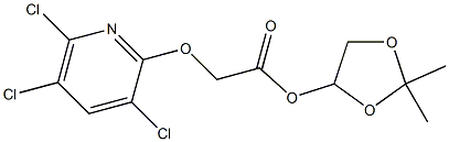 [(3,5,6-Trichloropyridin-2-yl)oxy]acetic acid (2,2-dimethyl-1,3-dioxolan-4-yl) ester Struktur