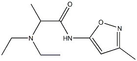 2-(Diethylamino)-N-(3-methylisoxazol-5-yl)propionamide Struktur