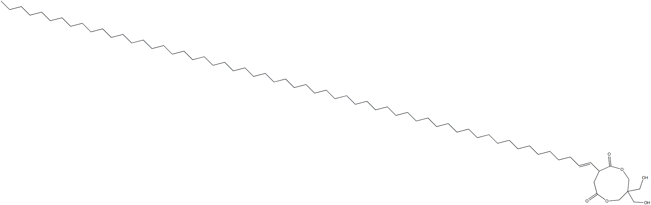 3,3-Bis(hydroxymethyl)-8-(1-nonapentacontenyl)-1,5-dioxacyclononane-6,9-dione Struktur