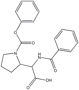 2-[1-(Phenoxycarbonyl)pyrrolidin-2-yl]-2-(benzoylamino)acetic acid Struktur