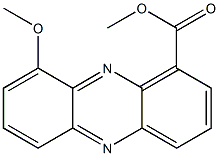 9-Methoxy-1-phenazinecarboxylic acid methyl ester Struktur