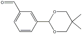 3-(5,5-Dimethyl-1,3-dioxan-2-yl)benzaldehyde Struktur