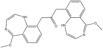 5-Methoxy-1H-1,4-benzodiazepin-9-yl(methyl) ketone Struktur